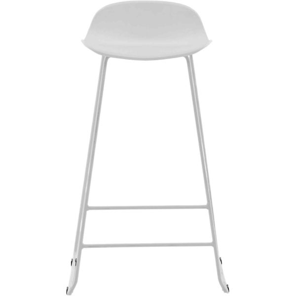 Tabouret de bar en acier et plastique Wave (Lot de 2) - 5