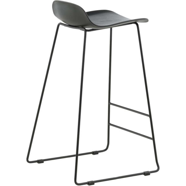 Tabouret de bar en acier et plastique Wave (Lot de 2) - 5