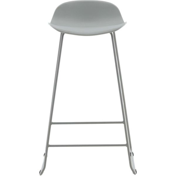 Tabouret de bar en acier et plastique Wave (Lot de 2) - 6
