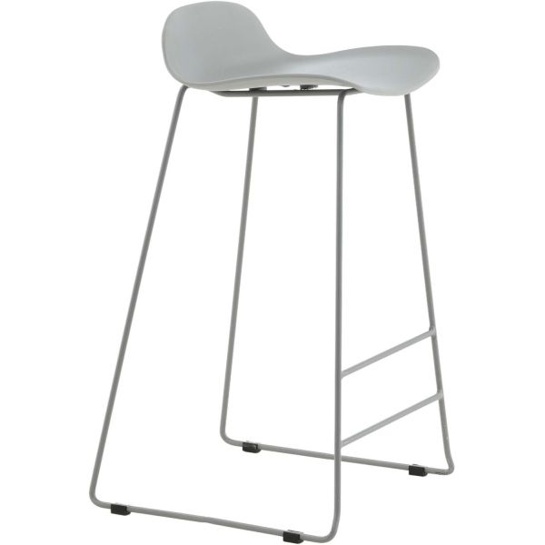 Tabouret de bar en acier et plastique Wave (Lot de 2) - 5