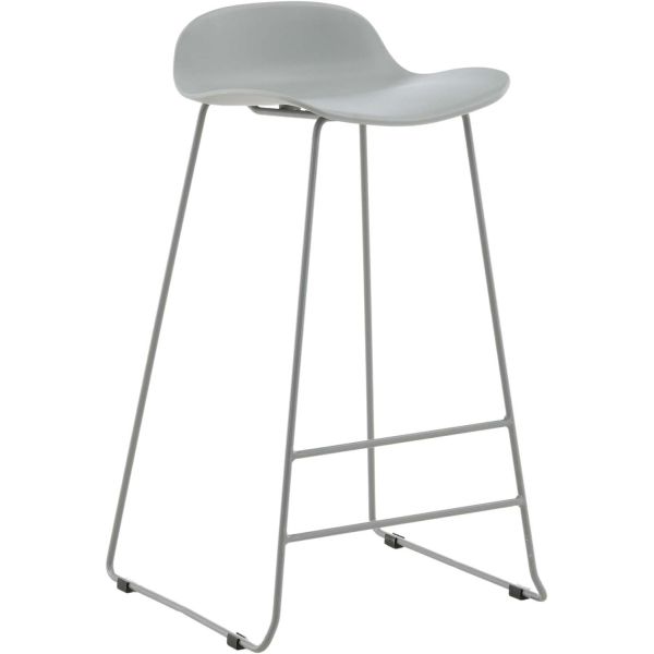Tabouret de bar en acier et plastique Wave