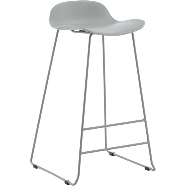 Tabouret de bar en acier et plastique Wave