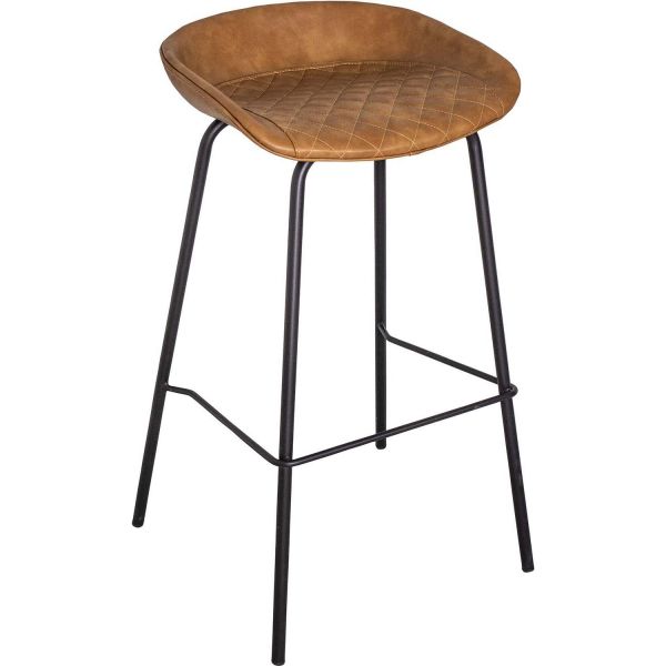 Tabouret de bar assise capitonnée Houston