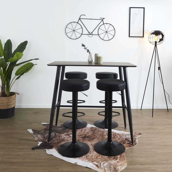 Tabouret de bar hauteur réglable Mumford (Lot de 2) - THE HOME DECO FACTORY