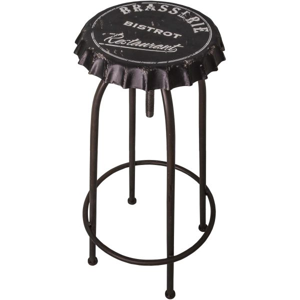 Tabouret de bar hauteur reglable en fer Brasserie bistrot