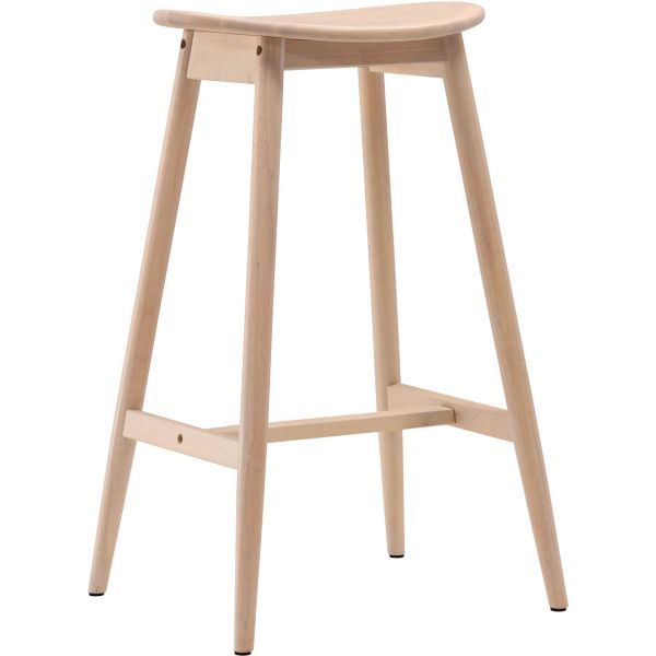 Tabouret de bar en hévéa Orust