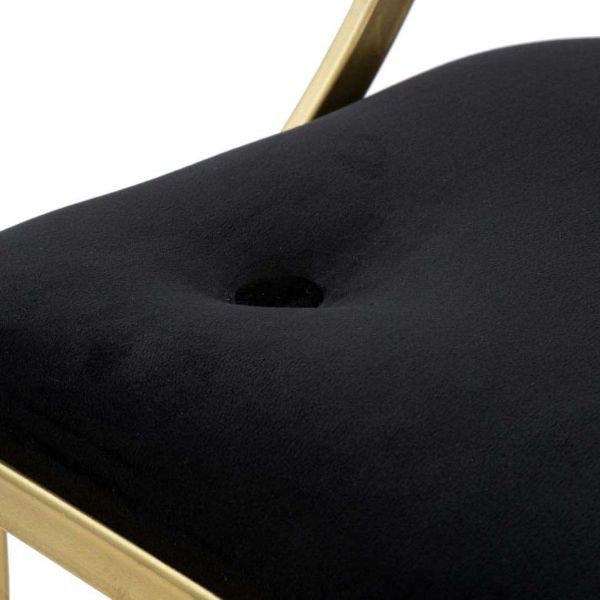Tabouret de bar en métal assise capitonnée Istanbul 45 x 90 cm - 7