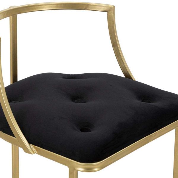 Tabouret de bar en métal assise capitonnée Istanbul 45 x 90 cm - 8
