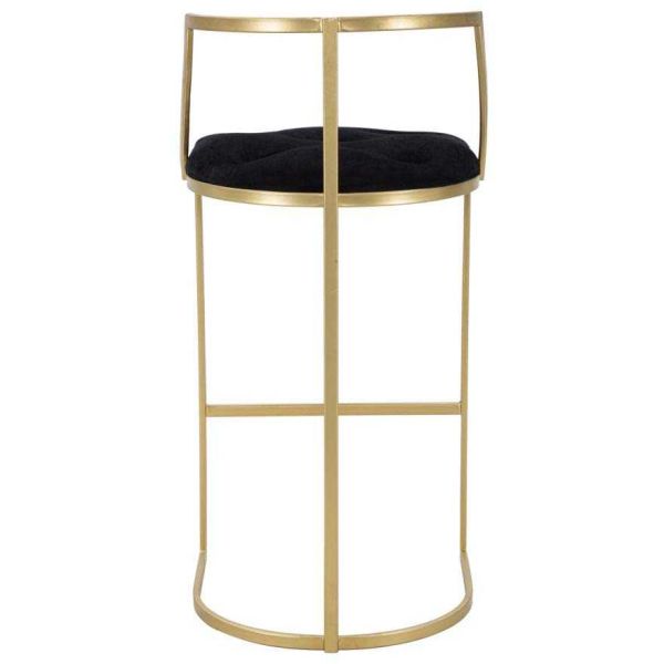Tabouret de bar en métal assise capitonnée Istanbul 45 x 90 cm - 6
