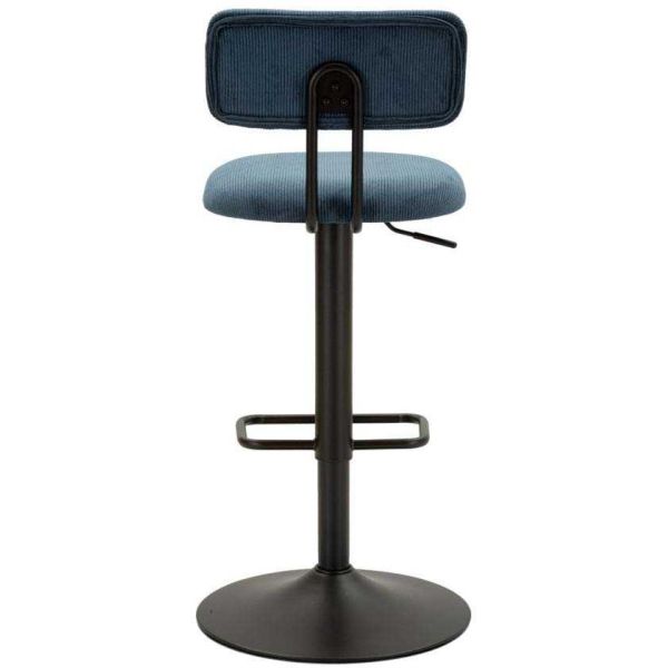 Tabouret de bar en métal avec dossier hauteur réglable - 6