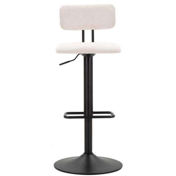 Tabouret de bar en métal avec dossier hauteur réglable - 159