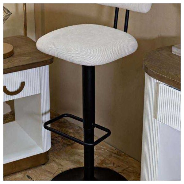 Tabouret de bar en métal avec dossier hauteur réglable - MAURO FERRETTI