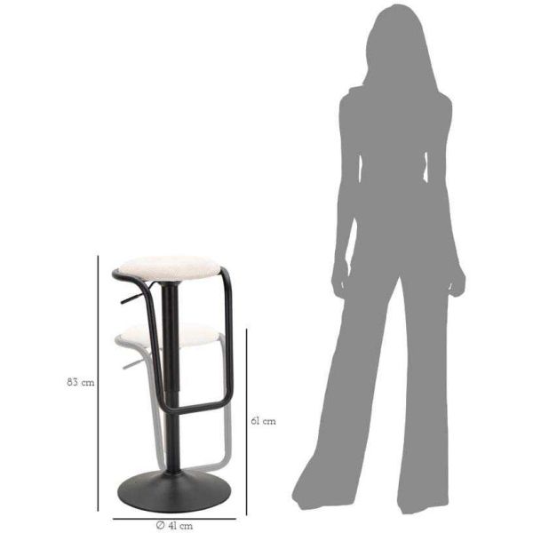 Tabouret de bar en métal hauteur réglable Destiny - MAU-0439