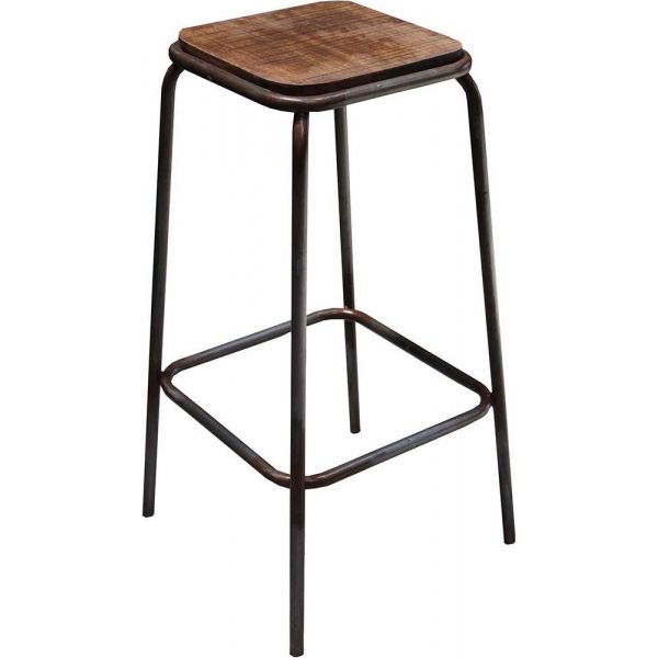 Tabouret de bar style écolier