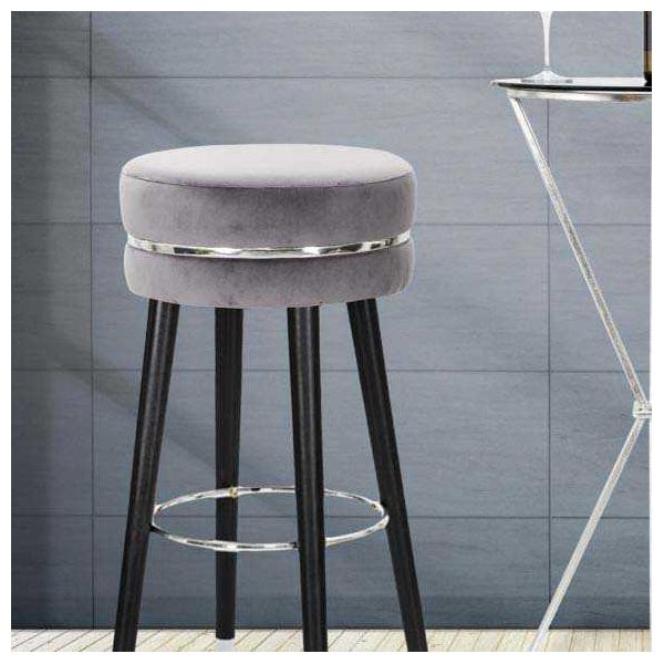 Tabouret de bar en tissu Paris 35 x 74 cm - MAURO FERRETTI