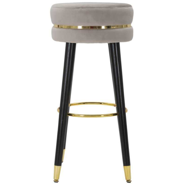 Tabouret de bar en tissu et métal Paris 35 x 74 cm - 99,90