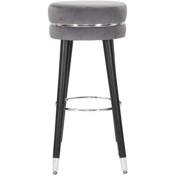 Tabouret de bar en tissu et métal Paris 35 x 74 cm - 99,90