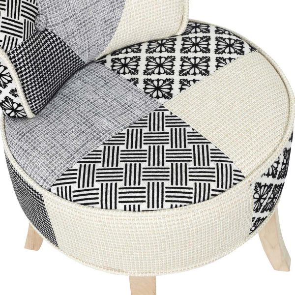 Tabouret bas patchwork Eleonor - 7