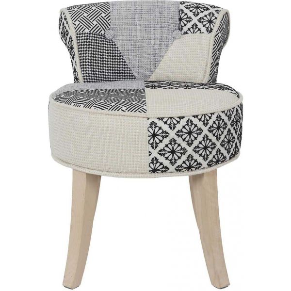 Tabouret bas patchwork Eleonor - 79,90