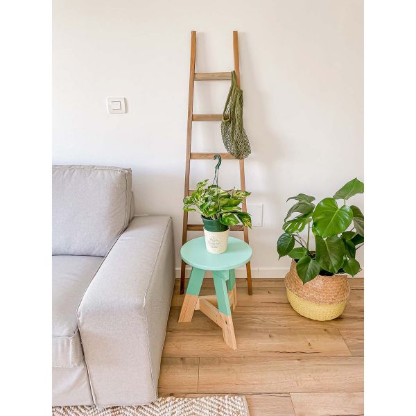 Tabouret bas en pin massif One - 10