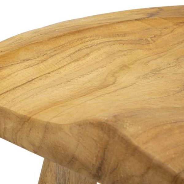 Tabouret bas en teck 40 x 32 x 42 cm - 8