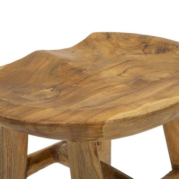 Tabouret bas en teck Sel 35 x 30 x 42 cm - 67,90