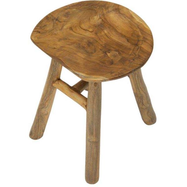 Tabouret bas en teck Sel 35 x 30 x 42 cm - 5