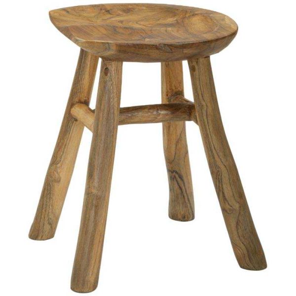 Tabouret bas en teck Sel 35 x 30 x 42 cm - 6