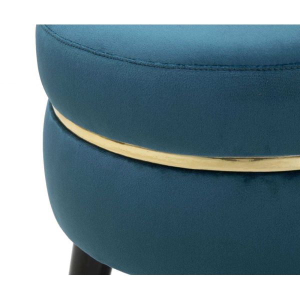 Tabouret bas en tissu Paris 35 x 40.5 cm - 6