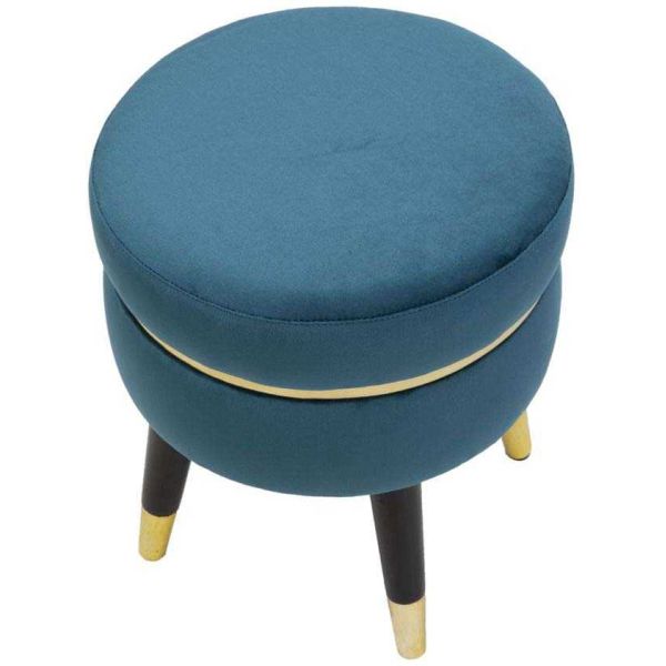 Tabouret bas en tissu Paris 35 x 40.5 cm - 5