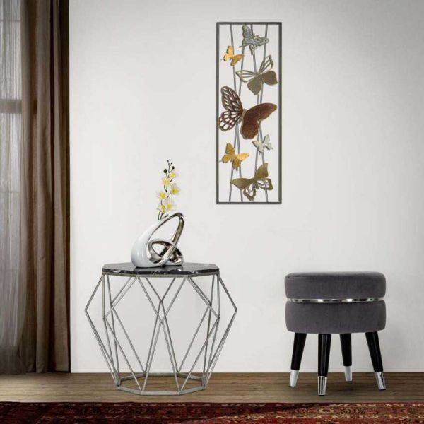Tabouret bas en tissu Paris 35 x 40.5 cm - MAURO FERRETTI