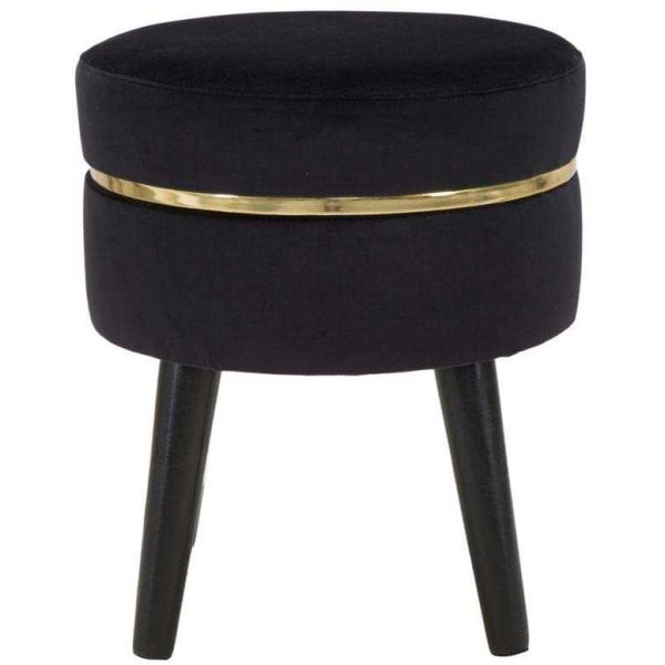 Tabouret bas en tissu Paris 35 x 40.5 cm - 6