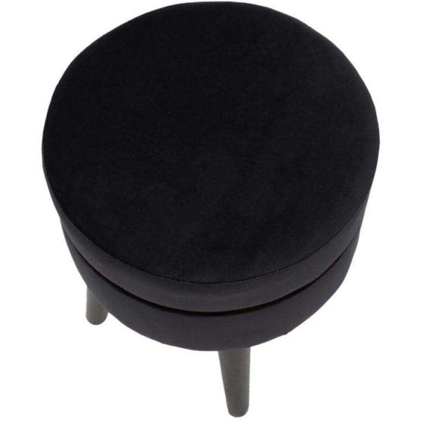 Tabouret bas en tissu Paris 35 x 40.5 cm - 7