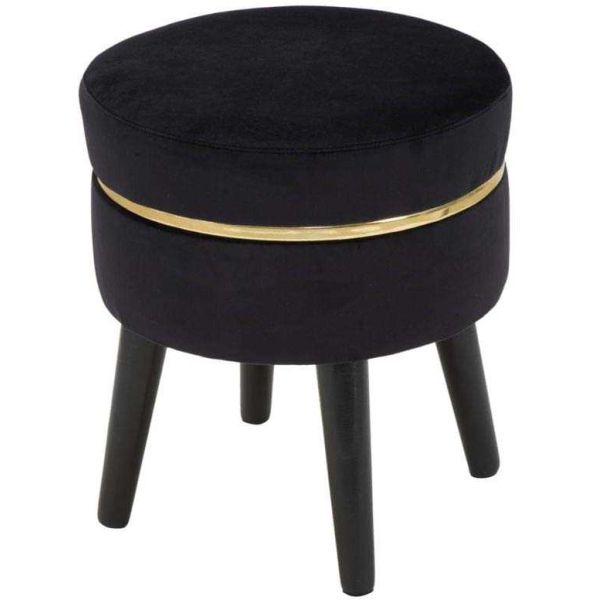 Tabouret bas en tissu Paris 35 x 40.5 cm - 8