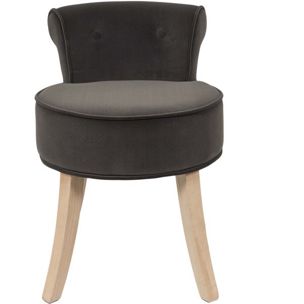 Tabouret bas en velours Eleonor - 69,90