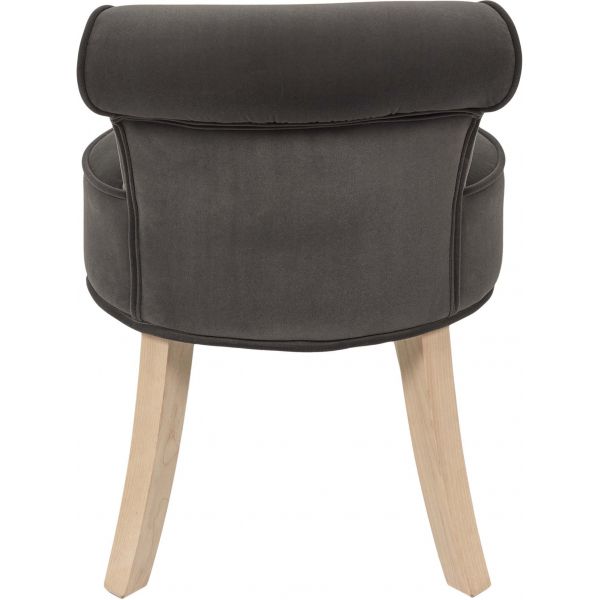 Tabouret bas en velours Eleonor - 6