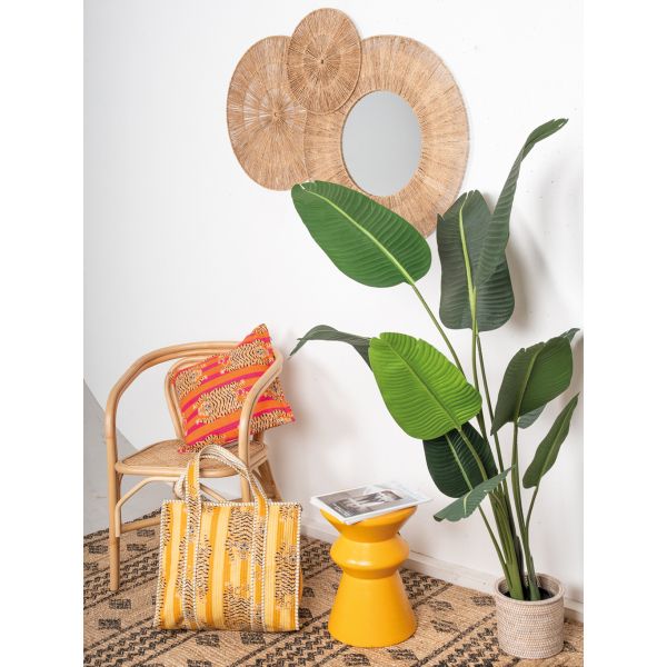 Tabouret en bois paulownia - 5