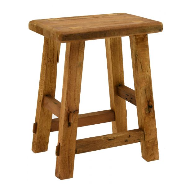 Tabouret en bois recyclé