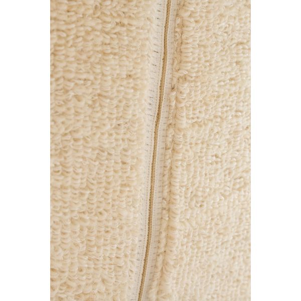 Banc blanc tissu bouclettes - 109