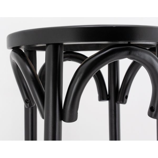 Tabouret en bouleau et cannage rotin - 145