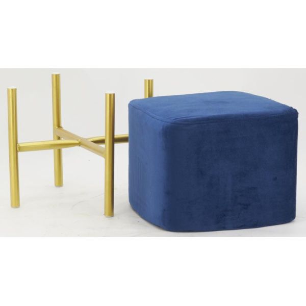 Tabouret carré pied doré Gatsby - 24,90