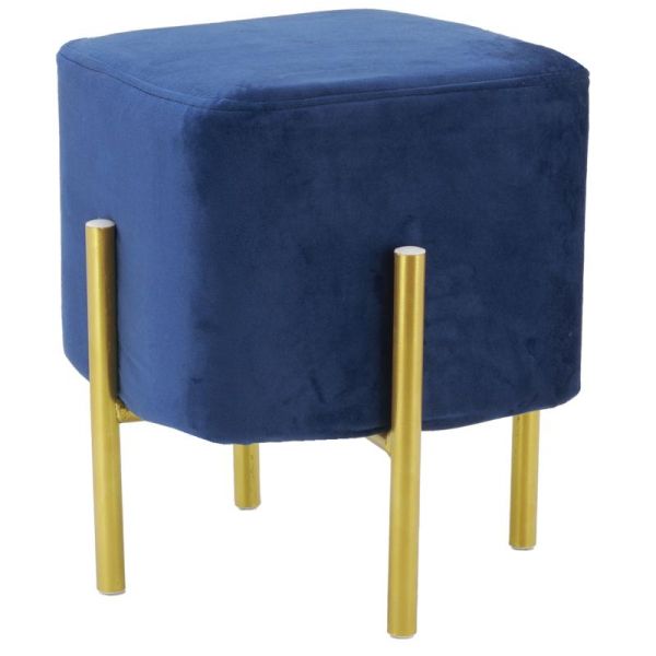 Tabouret carré pied doré Gatsby