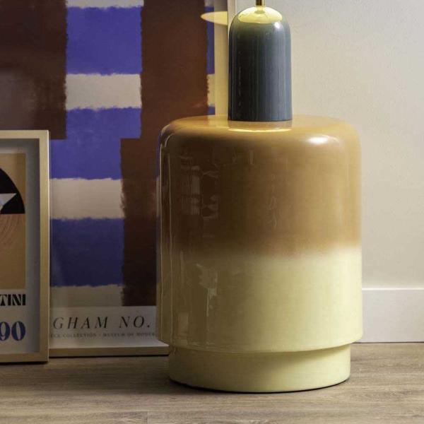 Tabouret en métal bicolore Borrar - LEITMOTIV