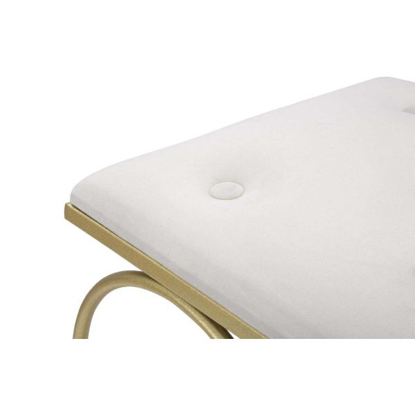 Tabouret en métal doré Heart 50 x 37.5 x 51.5 cm - 8
