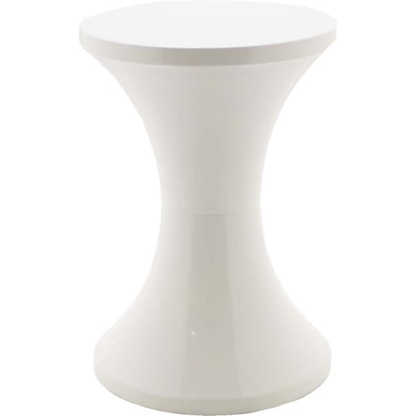 Tabouret TAMTAM en métal coloris blanc