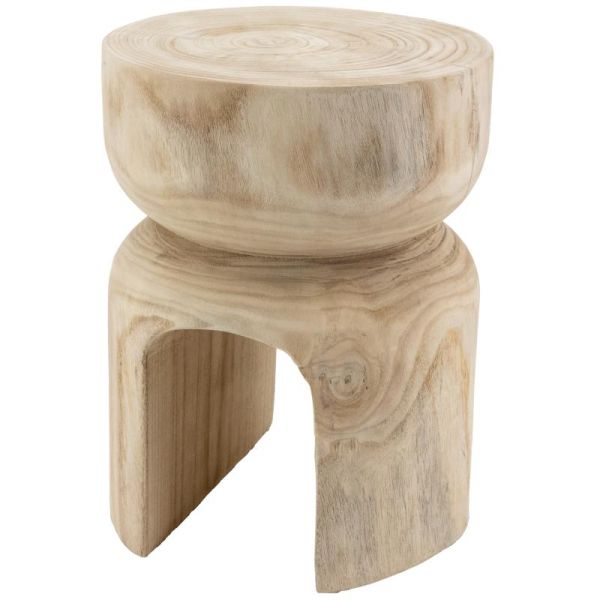 Tabouret en bois paulownia