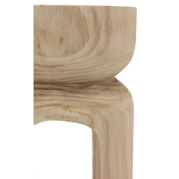 Tabouret en bois paulownia - AUB-6409