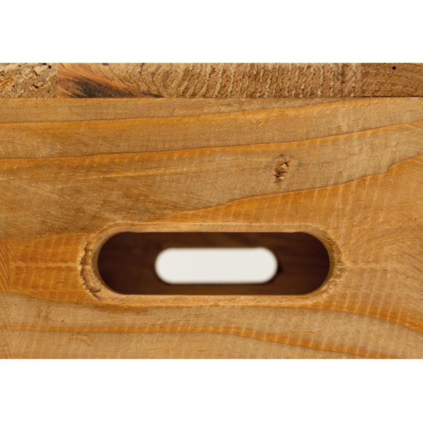 Tabouret carré pin recyclé – REWOOD - 99,90