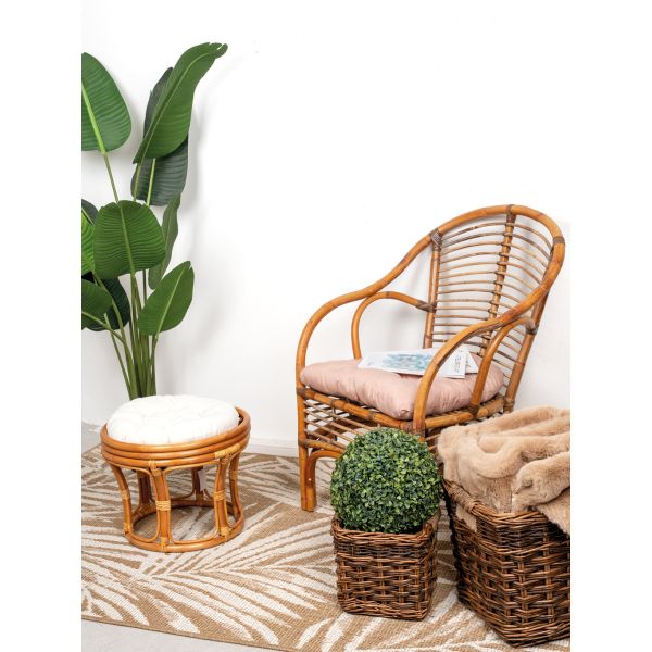 Tabouret en rotin Java - AUBRY GASPARD