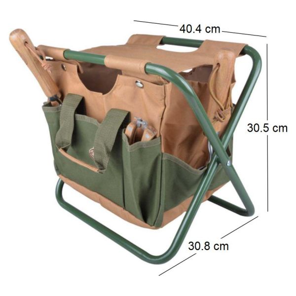 Tabouret sac range outils de jardinage - 9